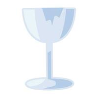 plano vaso residuos roto cristal vaso icono vector