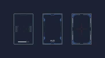 resumen hud ui gui futuro sistema de pantalla futurista diseño virtual vector