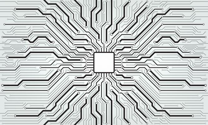 circuit board background texture, vector illustration
