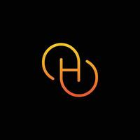 Infinity logo H Vector Design template