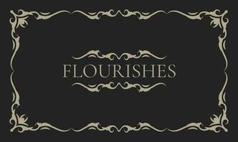 Decorative vintage frame, borders rectangular shape. Old background. - Vector. vector