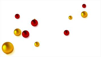 Abstract video animation with red and orange beads