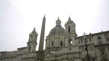 Italian town on a summer day. Action. Architecture of an old european town, old buildings and temples. photo