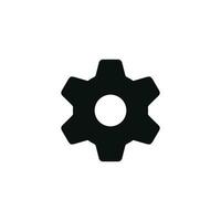 Gear icon isolated on white background vector