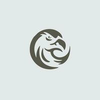 modern simple dashing eagle logo design vector