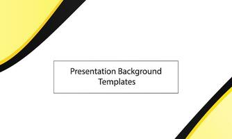 Presentation Background Templates black and yellow vector