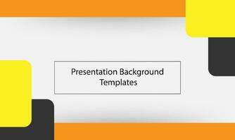 Presentation Background Templates black and yellow vector