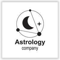 vector astrología logo diseño modelo prima elegante vector eps 10