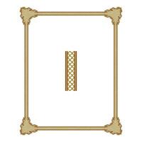 Vintage floral classic calligraphic retro vignette scroll frames ornamental design elements black and color set isolated vector