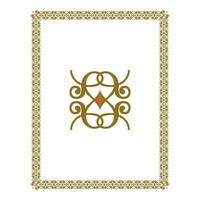 Vintage floral classic calligraphic retro vignette scroll frames ornamental design elements black and color set isolated vector