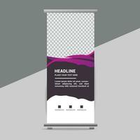 business roll up banner design display standee for presentation purpose vector