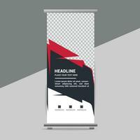 business roll up banner design display standee for presentation purpose vector