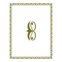 Vintage floral classic calligraphic retro vignette scroll frames ornamental design elements black and color set isolated vector