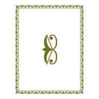 Vintage floral classic calligraphic retro vignette scroll frames ornamental design elements black and color set isolated vector