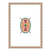 Vintage floral classic calligraphic retro vignette scroll frames ornamental design elements black and color set isolated vector