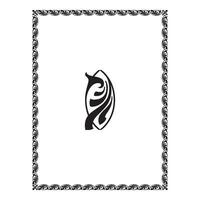 Vintage floral classic calligraphic retro vignette scroll frames ornamental design elements black and color set isolated vector