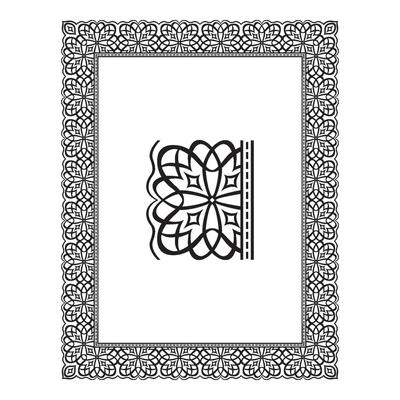 Vintage floral classic calligraphic retro vignette scroll frames ornamental design elements black and color set isolated vector