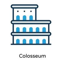 Trendy Colosseum Concepts vector