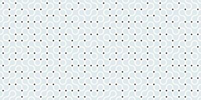 Seamless pattern with circle connect shape. Metaball dots icon. Integration technology symbols. Abstract point movement. Transition round blobs. Vector texture illustration Isolated white background.