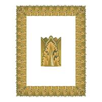 Vintage floral classic calligraphic retro vignette scroll frames ornamental design elements black and color set isolated vector