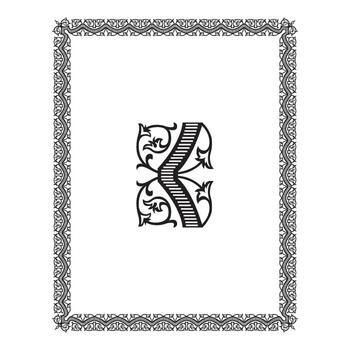 Clásico floral clásico caligráfico retro viñeta Desplazarse marcos ornamental diseño elementos negro y color conjunto aislado vector