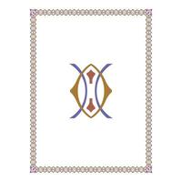 Vintage floral classic calligraphic retro vignette scroll frames ornamental design elements black and color set isolated vector