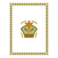 Vintage floral classic calligraphic retro vignette scroll frames ornamental design elements black and color set isolated vector