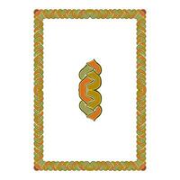 Vintage floral classic calligraphic retro vignette scroll frames ornamental design elements black and color set isolated vector