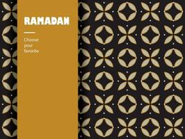 Arabic pattern Islamic Ramadan wallpaper seamless vector background ornamental