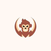 monkey logo design, monkey e-sports logo vector