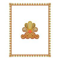 Vintage floral classic calligraphic retro vignette scroll frames ornamental design elements black and color set isolated vector