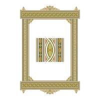 Vintage floral classic calligraphic retro vignette scroll frames ornamental design elements black and color set isolated vector