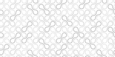 Seamless pattern with circle connect shape. Metaball dots icon. Integration technology symbols. Abstract point movement. Transition round blobs. Vector texture illustration Isolated white background.