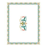 Vintage floral classic calligraphic retro vignette scroll frames ornamental design elements black and color set isolated vector