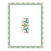 Vintage floral classic calligraphic retro vignette scroll frames ornamental design elements black and color set isolated vector