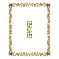 Vintage floral classic calligraphic retro vignette scroll frames ornamental design elements black and color set isolated vector