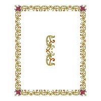 Vintage floral classic calligraphic retro vignette scroll frames ornamental design elements black and color set isolated vector