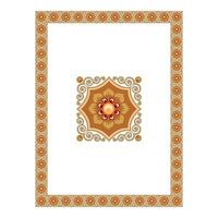 Vintage floral classic calligraphic retro vignette scroll frames ornamental design elements black and color set isolated vector