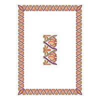 Vintage floral classic calligraphic retro vignette scroll frames ornamental design elements black and color set isolated vector