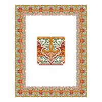 Vintage floral classic calligraphic retro vignette scroll frames ornamental design elements black and color set isolated vector