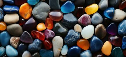 ai generado roca, de colores rocas, piedras preciosas, fondo de pantalla, foto