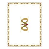 Vintage floral classic calligraphic retro vignette scroll frames ornamental design elements black and color set isolated vector