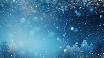 AI generated winter is a magic season. beautiful photorealistic wallpaper with copy space for text photo