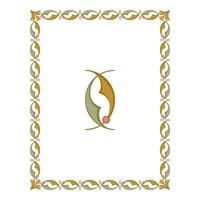 Vintage floral classic calligraphic retro vignette scroll frames ornamental design elements black and color set isolated vector