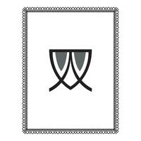 Vintage floral classic calligraphic retro vignette scroll frames ornamental design elements black and color set isolated vector