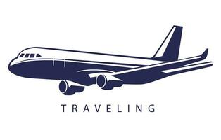 viaje moderno logo diseño, aire viaje ilustración vector