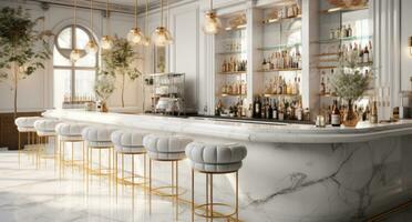 AI generated new bar design for a contemporary home photo