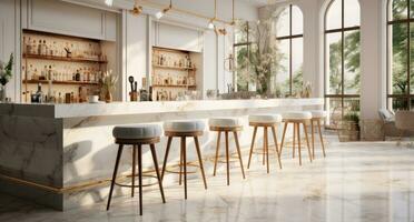 AI generated new bar design for a contemporary home photo