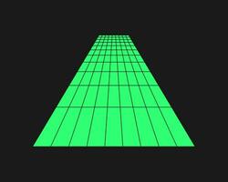 Cyber geometry y2k element. Cyberpunk shape. Isolated style on black background. Vector trendy illustration.