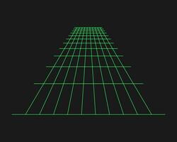 Cyber geometry y2k element. Cyberpunk shape. Isolated style on black background. Vector trendy illustration.